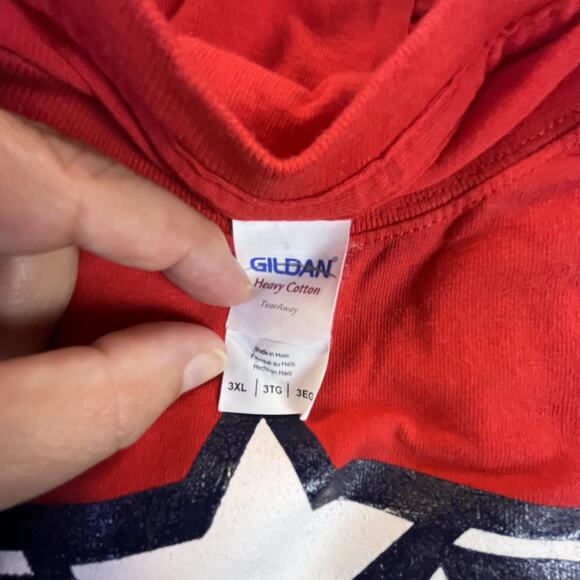 Team USA Shirt Mens 3XL Red Soccer Abby Wambach 20 USWNT Olympics Gildan Cotton - Picture 9 of 10